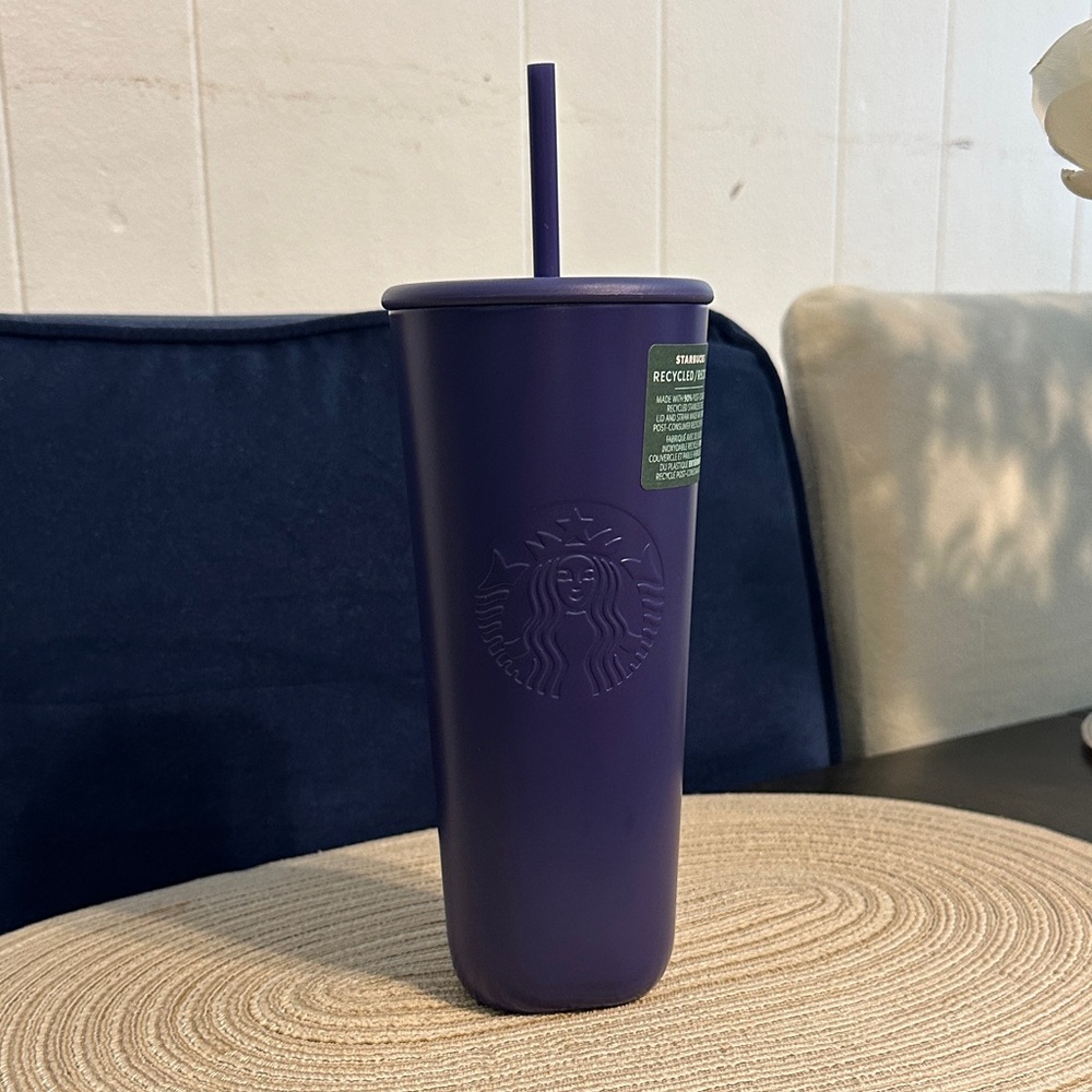 Starbucks Matte Purple Reusable Tumbler with Straw